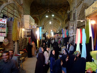 Iranian Women at bazaar